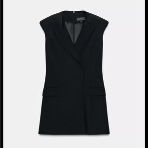 Zara ZW Collection Limited Edition Sleeveless Blazer Dress